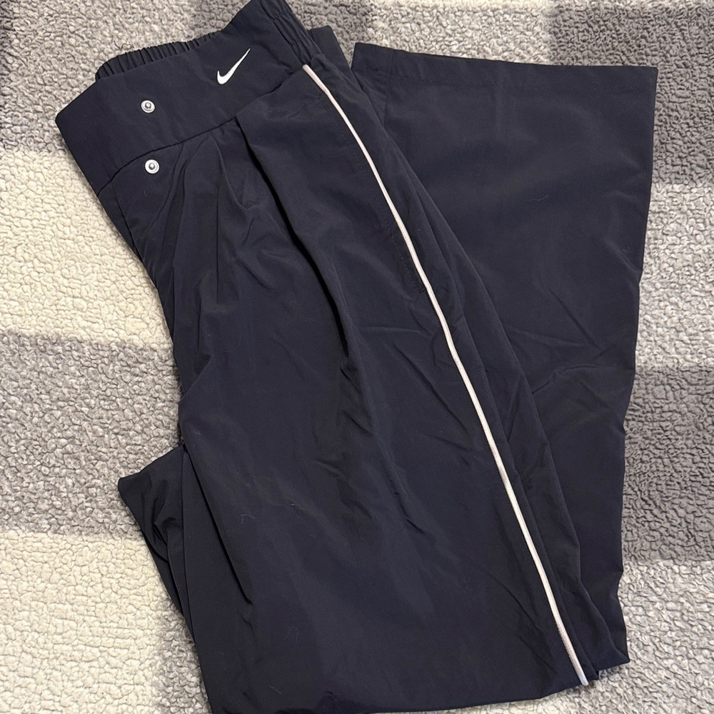 Nike Black Joggers with White Stripe